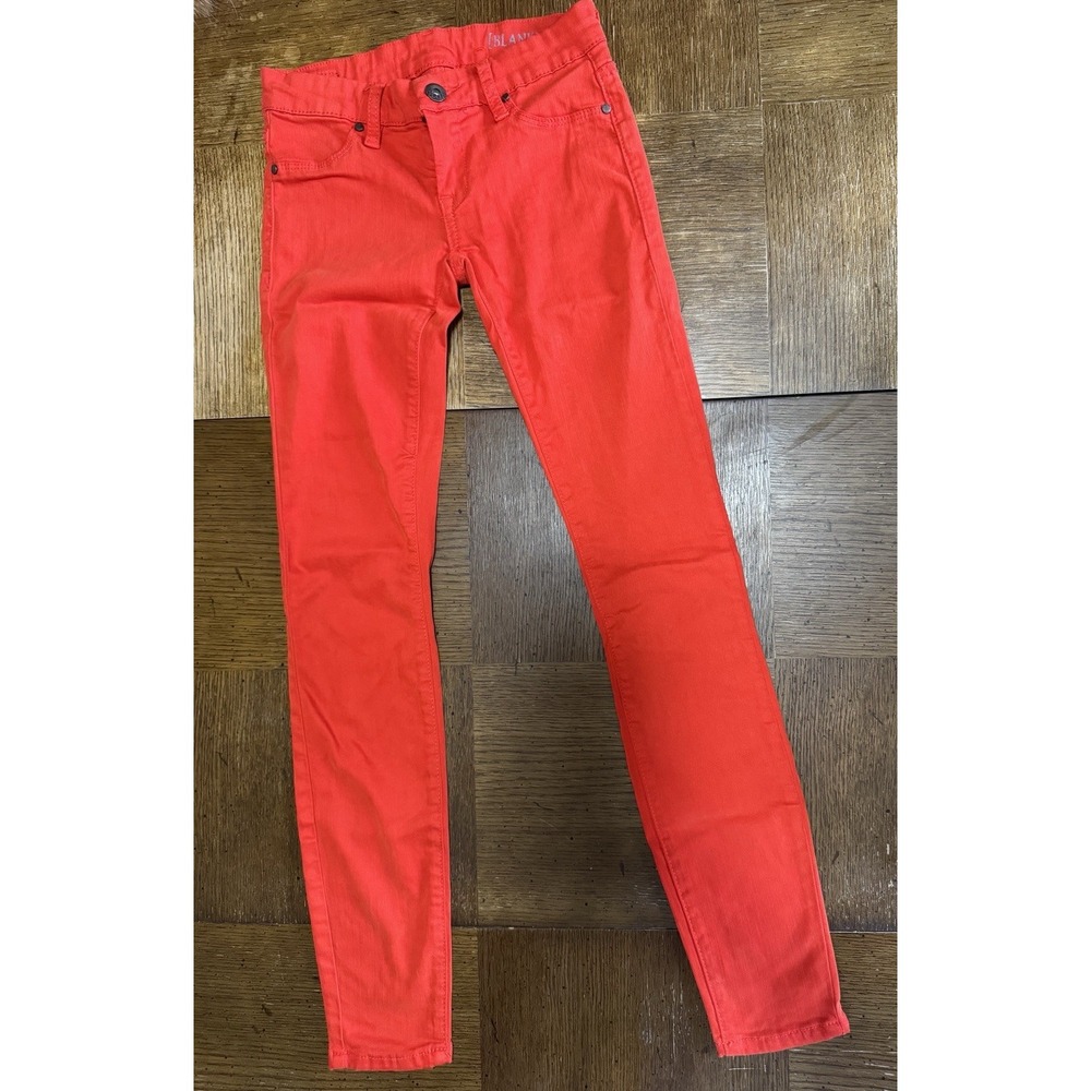 Blank NYC Women's Size 24 Super Skinny Jeans Red Orange
